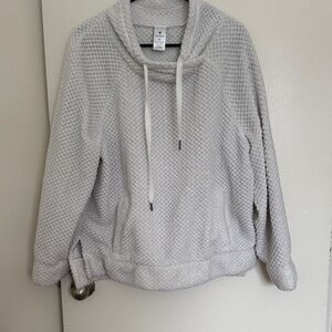 Cozy Textured Gray Pullover Hoodie